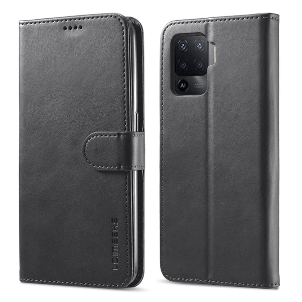 LC.IMEEKE Calf Texture Horizontal Flip Leather Case, with Holder & Card Slots & Wallet, For OPPO F19 Pro/A94 4G/Reno 5F, For OPPO Realme 8 / 8 Pro