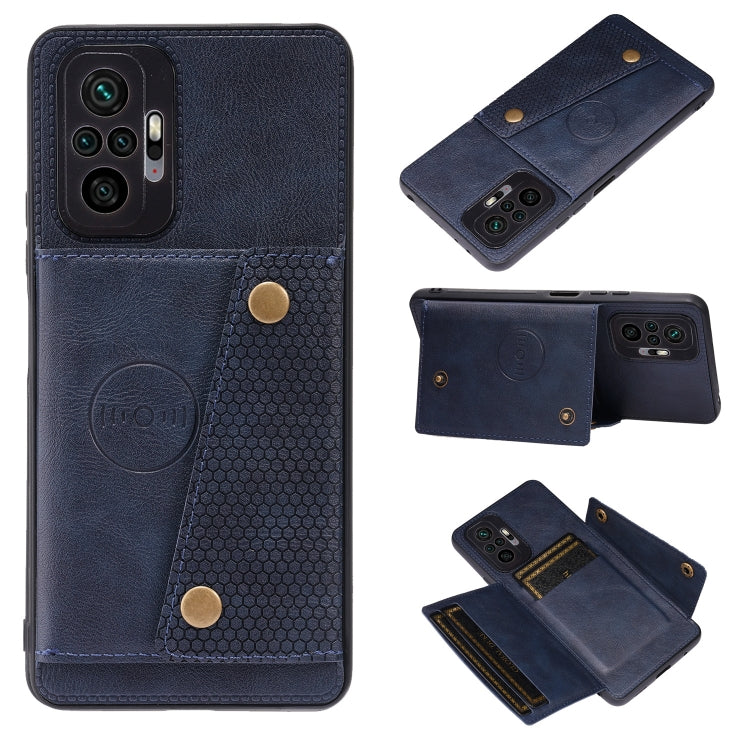 Double Buckle PU + TPU Shockproof Magnetic Protective Case with Card Slot & Holder, For Xiaomi Redmi Note 10 Pro Max, For Xiaomi Mi 11 Ultra, For Xiaomi Mi 11 Pro, For Xiaomi Mi 11 Lite