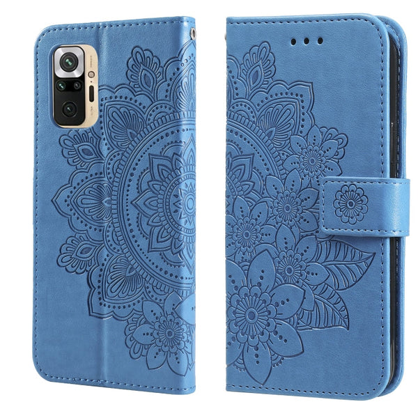 7-petal Flowers Embossing Pattern Horizontal Flip PU Leather Case with Holder & Card Slots & Wallet & Photo Frame, For Xiaomi Redmi Note 9T 5G / Note 9 5G (CN Version), For Xiaomi Redmi Note 9 4G (Foreign Version) / Mi 10X 4G                           ...