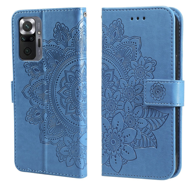 7-petal Flowers Embossing Pattern Horizontal Flip PU Leather Case with Holder & Card Slots & Wallet & Photo Frame, For Xiaomi Redmi Note 9T 5G / Note 9 5G (CN Version), For Xiaomi Redmi Note 9 4G (Foreign Version) / Mi 10X 4G                           ...