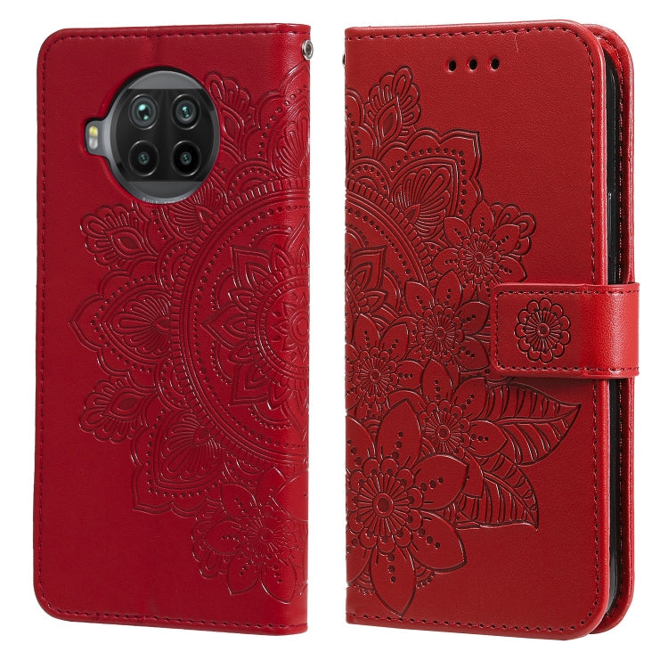 7-petal Flowers Embossing Pattern Horizontal Flip PU Leather Case with Holder & Card Slots & Wallet & Photo Frame, For Xiaomi Mi 10T Lite, For Xiaomi Mi 10T Pro, For Xiaomi Mi 11, For Xiaomi Poco X3/X3 Pro/X3 NFC