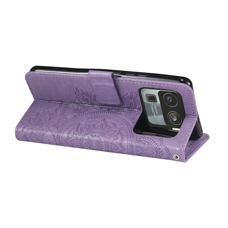 7-petal Flowers Embossing Pattern Horizontal Flip PU Leather Case with Holder & Card Slots & Wallet & Photo Frame, For Xiaomi Mi 11 Ultra, For Xiaomi Mi 11 Lite, For Xiaomi Poco M3 / Redmi Note 9 4G, For Xiaomi Mi 11 Pro