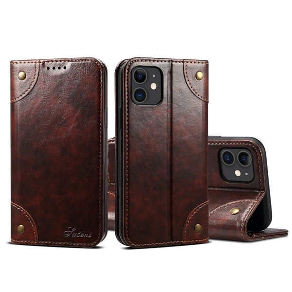 Baroque Simple Horizontal Flip Leather Case, with Holder & Card Slots & Wallet, For iPhone 11, For iPhone 11 Pro, For iPhone 11 Pro Max, For iPhone XS / X