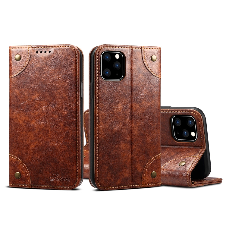 Baroque Simple Horizontal Flip Leather Case, with Holder & Card Slots & Wallet, For iPhone 11, For iPhone 11 Pro, For iPhone 11 Pro Max, For iPhone XS / X
