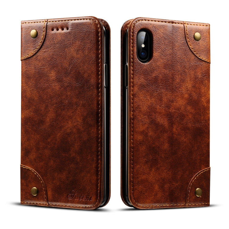 Baroque Simple Horizontal Flip Leather Case, with Holder & Card Slots & Wallet, For iPhone 11, For iPhone 11 Pro, For iPhone 11 Pro Max, For iPhone XS / X
