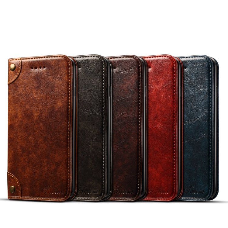 Baroque Simple Horizontal Flip Leather Case, with Holder & Card Slots & Wallet, For iPhone SE 2022 / SE 2020 / 8 / 7, For iPhone 8 Plus / 7 Plus, For iPhone XR, For iPhone XS Max