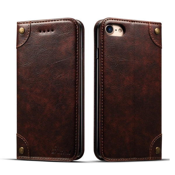 Baroque Simple Horizontal Flip Leather Case, with Holder & Card Slots & Wallet, For iPhone SE 2022 / SE 2020 / 8 / 7, For iPhone 8 Plus / 7 Plus, For iPhone XR, For iPhone XS Max
