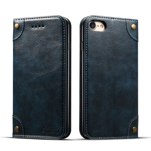 Baroque Simple Horizontal Flip Leather Case, with Holder & Card Slots & Wallet, For iPhone SE 2022 / SE 2020 / 8 / 7, For iPhone 8 Plus / 7 Plus, For iPhone XR, For iPhone XS Max