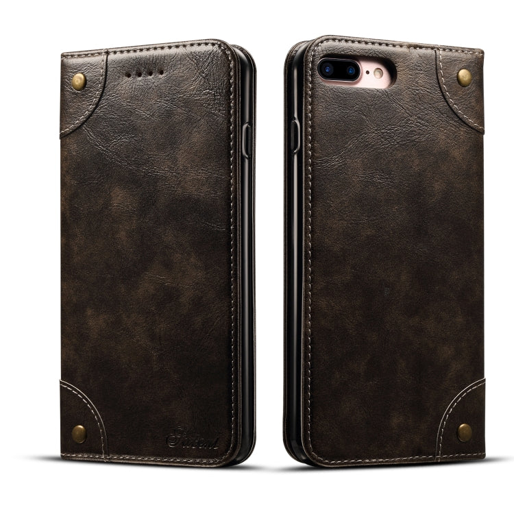 Baroque Simple Horizontal Flip Leather Case, with Holder & Card Slots & Wallet, For iPhone SE 2022 / SE 2020 / 8 / 7, For iPhone 8 Plus / 7 Plus, For iPhone XR, For iPhone XS Max