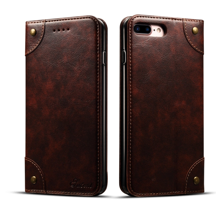 Baroque Simple Horizontal Flip Leather Case, with Holder & Card Slots & Wallet, For iPhone SE 2022 / SE 2020 / 8 / 7, For iPhone 8 Plus / 7 Plus, For iPhone XR, For iPhone XS Max