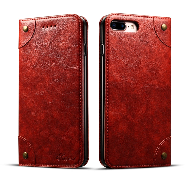 Baroque Simple Horizontal Flip Leather Case, with Holder & Card Slots & Wallet, For iPhone SE 2022 / SE 2020 / 8 / 7, For iPhone 8 Plus / 7 Plus, For iPhone XR, For iPhone XS Max