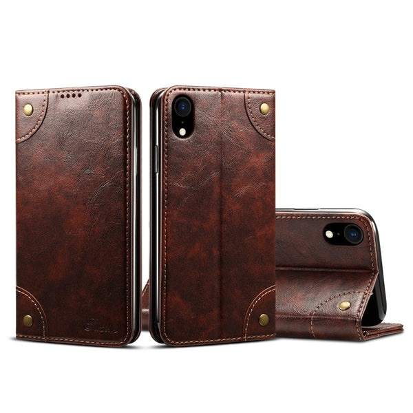 Baroque Simple Horizontal Flip Leather Case, with Holder & Card Slots & Wallet, For iPhone SE 2022 / SE 2020 / 8 / 7, For iPhone 8 Plus / 7 Plus, For iPhone XR, For iPhone XS Max
