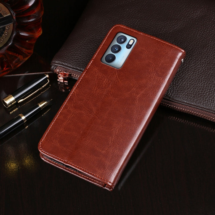 idewei Crazy Horse Texture Horizontal Flip Leather Case with Holder & Card Slots & Wallet, For OPPO Reno 6 Pro, For OPPO Reno 6 Pro 5G, For vivo X60 /  X60 (Curved Screen Version), For OPPO Reno5 A (Japanese Version)