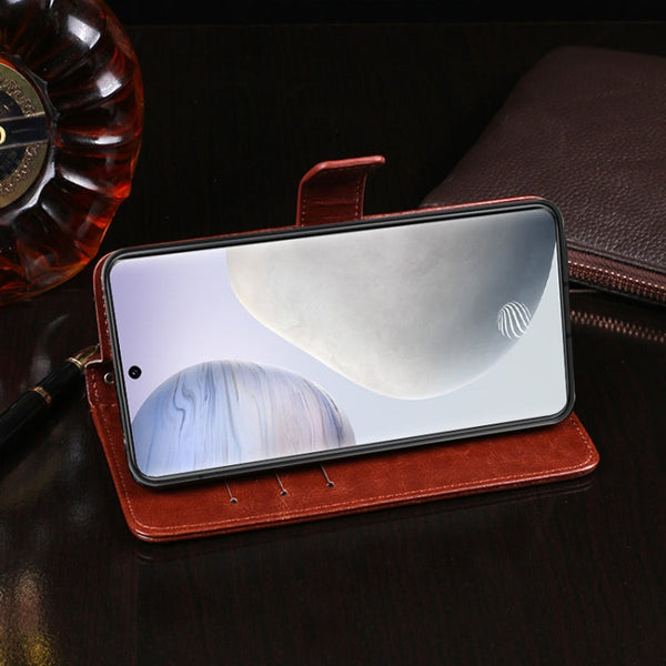 idewei Crazy Horse Texture Horizontal Flip Leather Case with Holder & Card Slots & Wallet, For vivo X60 /  X60 Curved Screen Version