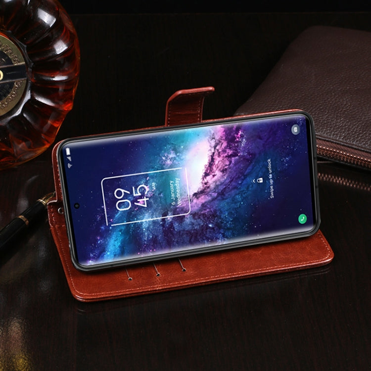 idewei Crazy Horse Texture Horizontal Flip Leather Case with Holder & Card Slots & Wallet