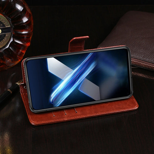 idewei Crazy Horse Texture Horizontal Flip Leather Case with Holder & Card Slots & Wallet