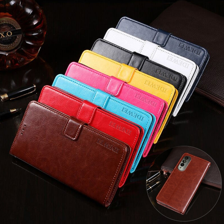 idewei Crazy Horse Texture Horizontal Flip Leather Case with Holder & Card Slots & Wallet