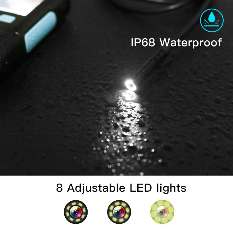 P60B 3.9mm 1080P 2.4 inch IPS Screen IP68 Waterproof HD Digital Endoscope, 3.9mm 2m Hard Cable, 3.9mm 5m Hard Cable, 3.9mm 10m Hard Cable