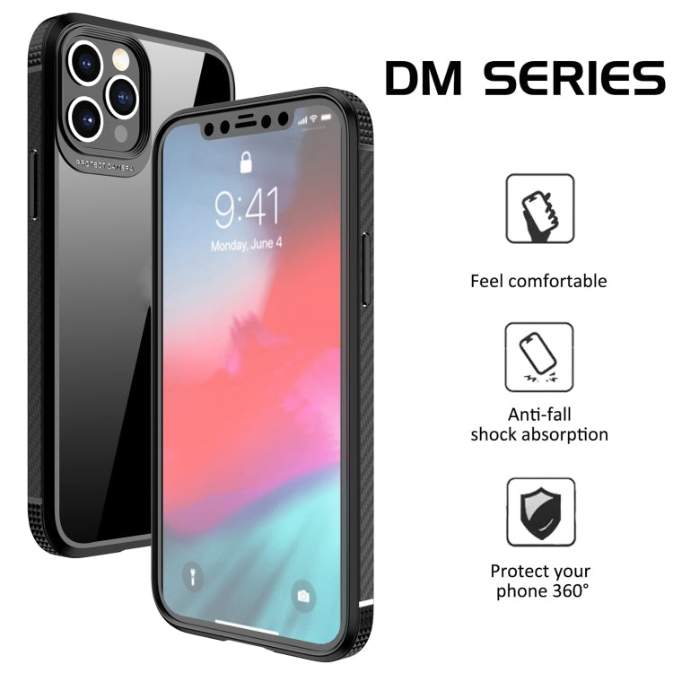 iPAKY MG Series Carbon Fiber Texture Shockproof TPU+ Transparent PC Case, For iPhone 12 / 12 Pro, For iPhone XS Max