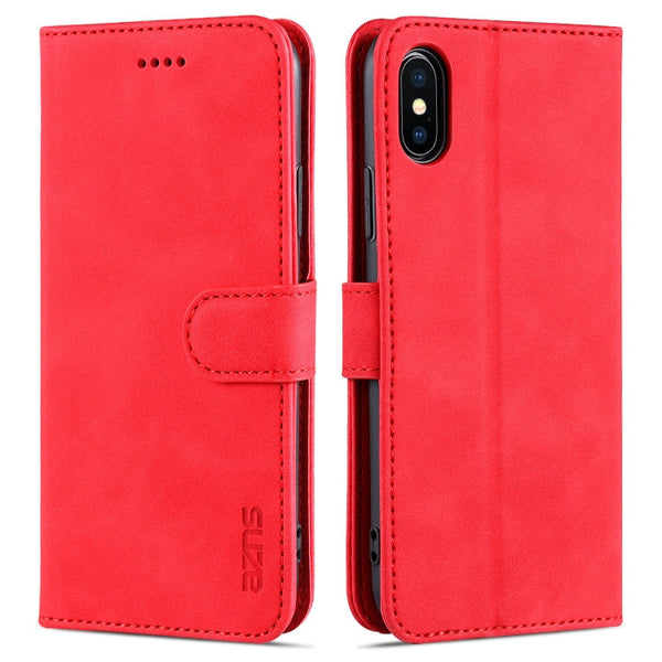AZNS Skin Feel Calf Texture Horizontal Flip Leather Case with Card Slots & Holder & Wallet, For iPhone 11 Pro, For iPhone 11, For iPhone 11 Pro Max, For iPhone XS / X