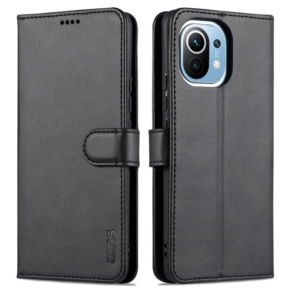 AZNS Skin Feel Calf Texture Horizontal Flip Leather Case with Card Slots & Holder & Wallet, For Xiaomi Mi 11, For vivo Y73s / S7e, For OPPO A15 / A35 4G