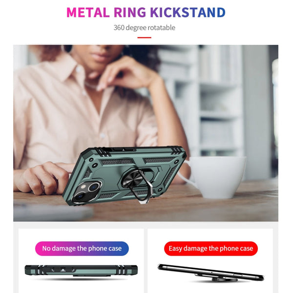 Shockproof TPU + PC Protective Case with 360 Degree Rotating Holder, For iPhone 13, For iPhone 13 mini, For iPhone 13 Pro