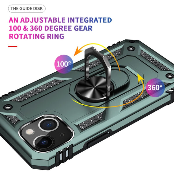 Shockproof TPU + PC Protective Case with 360 Degree Rotating Holder, For iPhone 13, For iPhone 13 mini, For iPhone 13 Pro