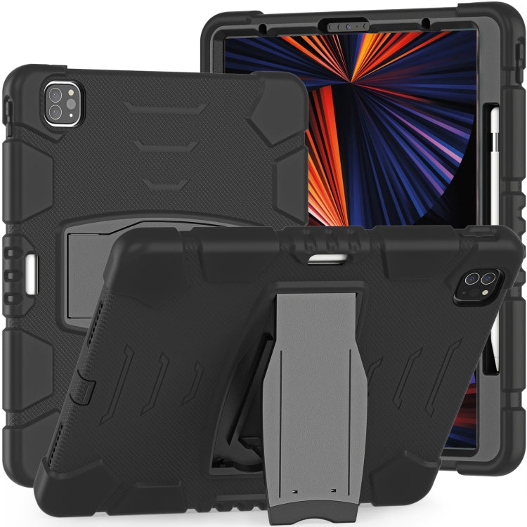 3-Layer Protection  Screen Frame + PC + Silicone Shockproof Combination Case with Holder