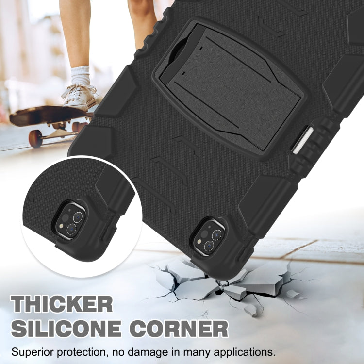 3-Layer Protection  Screen Frame + PC + Silicone Shockproof Combination Case with Holder