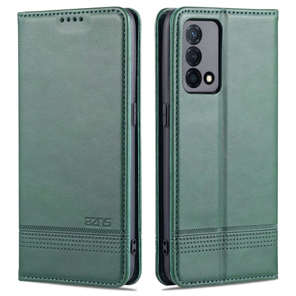 AZNS Magnetic Calf Texture Horizontal Flip Leather Case with Card Slots & Holder & Wallet, For OPPO K9 5G, For OPPO Reno6 / Reno6 Pro