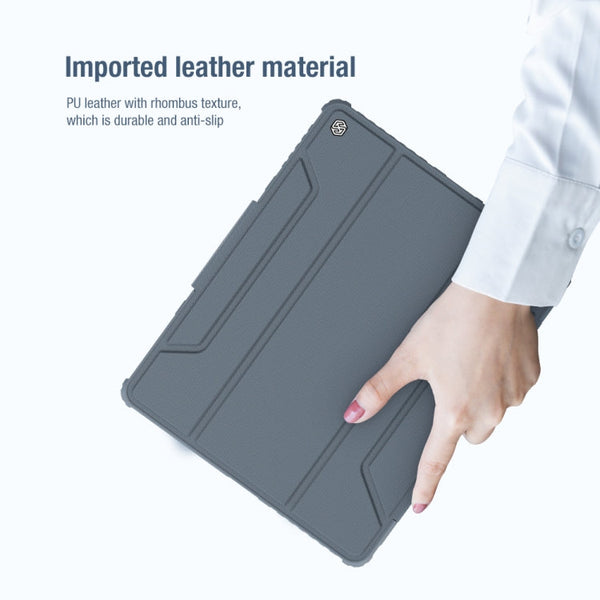 NILLKIN Bumper Pro Horizontal Flip Leather Case with Pen Slot & Holder & Sleep / Wake-up Function