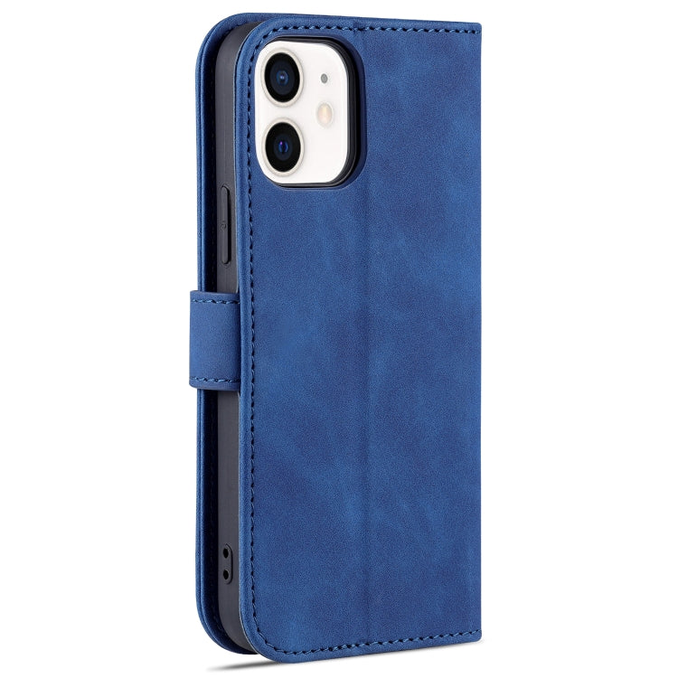 AZNS Skin Feel Calf Texture Horizontal Flip Leather Case with Card Slots & Holder & Wallet, For iPhone 12 / 12 Pro, For iPhone 12 Mini