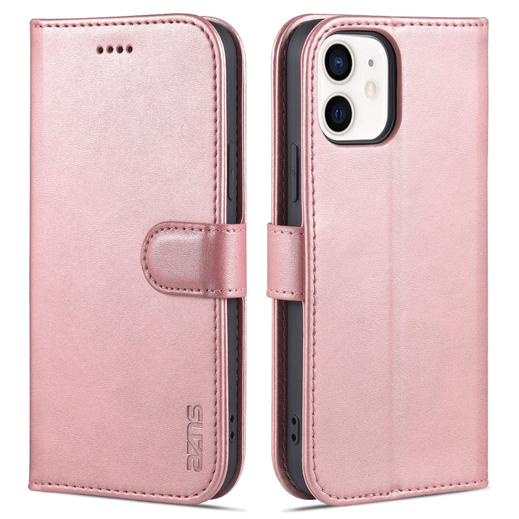 AZNS Skin Feel Calf Texture Horizontal Flip Leather Case with Card Slots & Holder & Wallet, For iPhone 12 / 12 Pro, For iPhone 12 Mini
