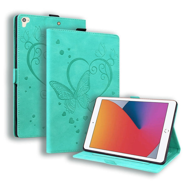 Love Butterfly Pattern Horizontal Flip Leather Case with Holder & Sleep / Wake-up Function, For iPad 9.7 (2017) (2018) / Air 2 Pro, For iPad 10.2 2021 / 2020 / 2019 / Air (2019) / 10.2 (2020), For iPad Mini 1 / 2 / 3 / 4 / 5����������������������������...