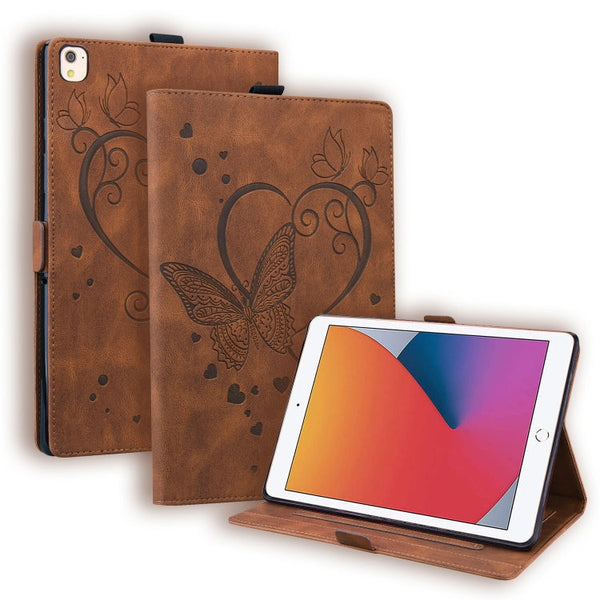 Love Butterfly Pattern Horizontal Flip Leather Case with Holder & Sleep / Wake-up Function, For iPad 9.7 (2017) (2018) / Air 2 Pro, For iPad 10.2 2021 / 2020 / 2019 / Air (2019) / 10.2 (2020), For iPad Mini 1 / 2 / 3 / 4 / 5����������������������������...