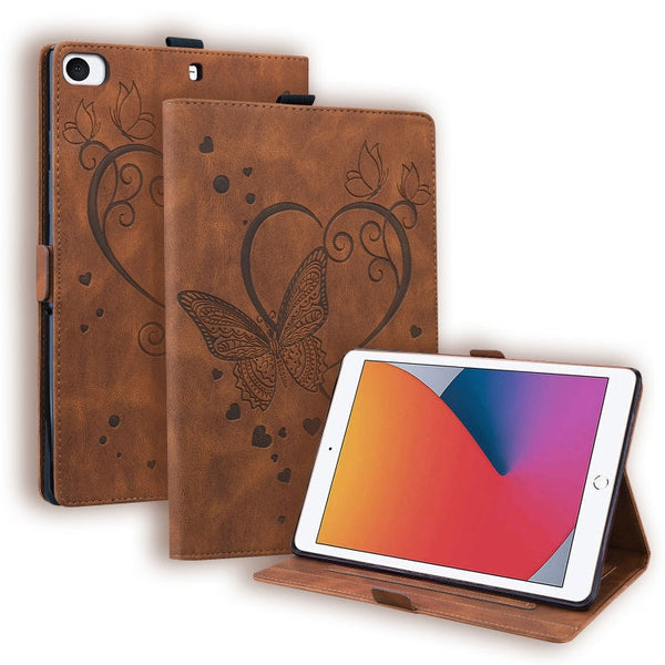 Love Butterfly Pattern Horizontal Flip Leather Case with Holder & Sleep / Wake-up Function, For iPad 9.7 (2017) (2018) / Air 2 Pro, For iPad 10.2 2021 / 2020 / 2019 / Air (2019) / 10.2 (2020), For iPad Mini 1 / 2 / 3 / 4 / 5����������������������������...