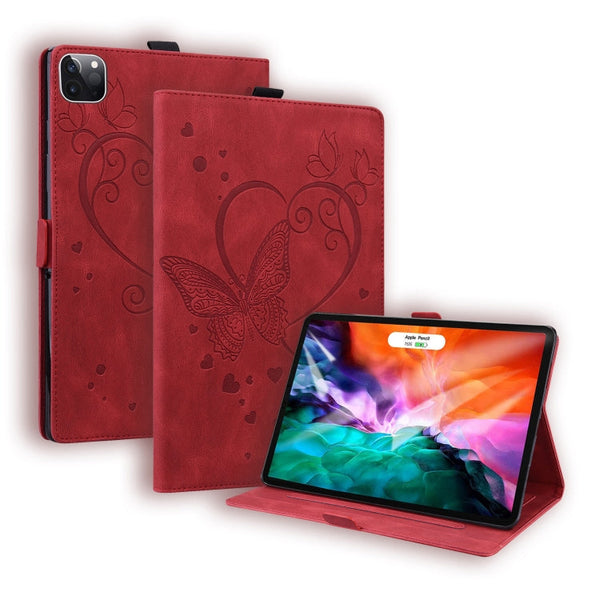 Love Butterfly Pattern Horizontal Flip Leather Case with Holder & Sleep / Wake-up Function, For iPad 9.7 (2017) (2018) / Air 2 Pro, For iPad 10.2 2021 / 2020 / 2019 / Air (2019) / 10.2 (2020), For iPad Mini 1 / 2 / 3 / 4 / 5����������������������������...