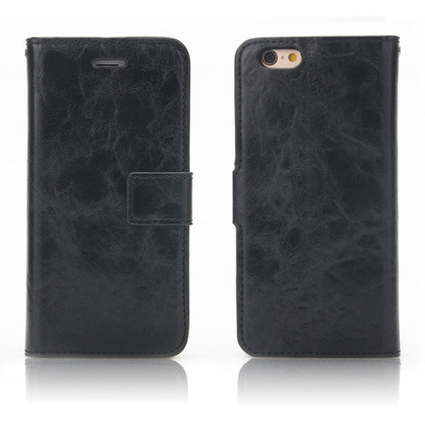 Crazy Horse Texture Detachable Magnetic Back Cover Horizontal Flip Leather Case with Holder & Card Slots & Photo Frame & Wallet, For iPhone 6 / 6s, For iPhone 8 Plus / 7 Plus, For iPhone X / XS, For iPhone XR