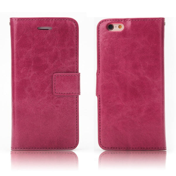 Crazy Horse Texture Detachable Magnetic Back Cover Horizontal Flip Leather Case with Holder & Card Slots & Photo Frame & Wallet, For iPhone 6 / 6s, For iPhone 8 Plus / 7 Plus, For iPhone X / XS, For iPhone XR