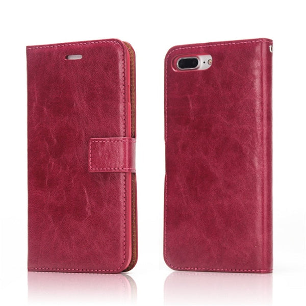 Crazy Horse Texture Detachable Magnetic Back Cover Horizontal Flip Leather Case with Holder & Card Slots & Photo Frame & Wallet, For iPhone 6 / 6s, For iPhone 8 Plus / 7 Plus, For iPhone X / XS, For iPhone XR