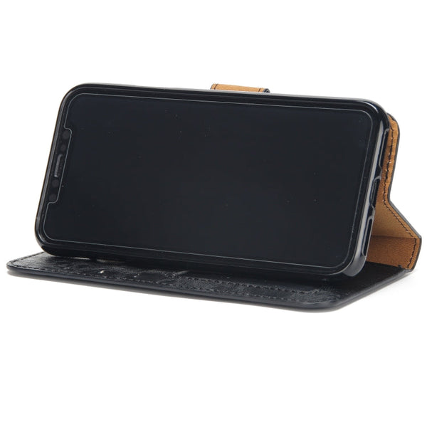 Crazy Horse Texture Detachable Magnetic Back Cover Horizontal Flip Leather Case with Holder & Card Slots & Photo Frame & Wallet, For iPhone XS Max