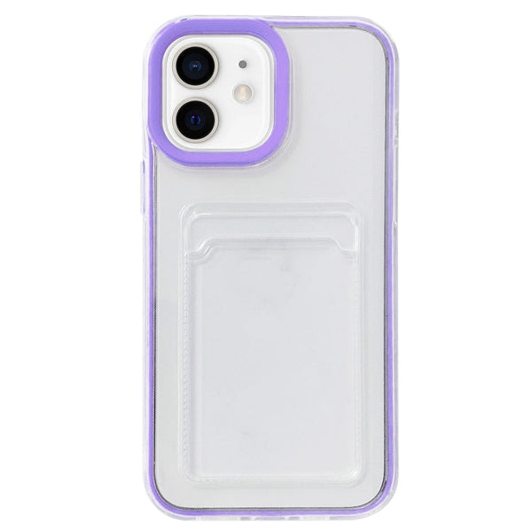 Full-coverage 360 Clear PC + TPU Shockproof Protective Case with Card Slot, For iPhone 12 mini, For iPhone 12 / 12 Pro, For iPhone 12 Pro Max, For iPhone 11 Pro