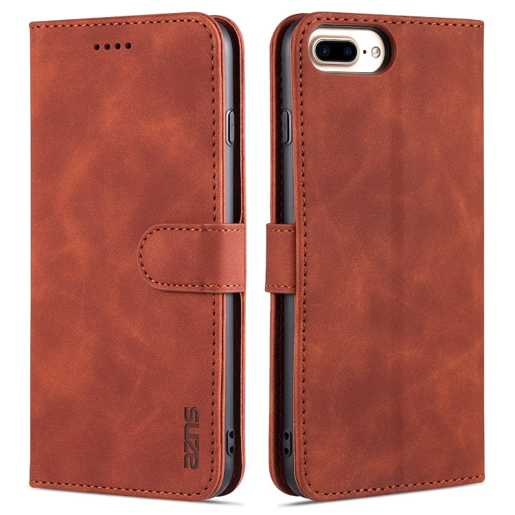 AZNS Skin Feel Calf Texture Horizontal Flip Leather Case with Card Slots & Holder & Wallet, For iPhone 6, For iPhone 7 Plus / 8 Plus, For iPhone 7 / 8 / SE (2020)