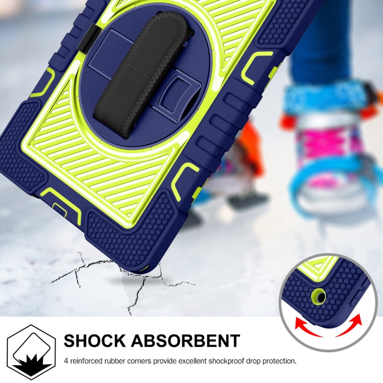 360 Degree Rotation Contrast Color Shockproof Silicone + PC Case with Holder & Hand Grip Strap & Shoulder Strap