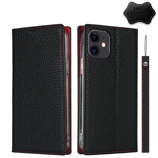 Litchi Texture Horizontal Flip Top Layer Cowhide Leather Case with Holder & Card Slots & Wallet & Strap & Wire Winder, For iPhone 12 mini, For iPhone 12 / 12 Pro, For iPhone 12 Pro Max, For iPhone 11 Pro