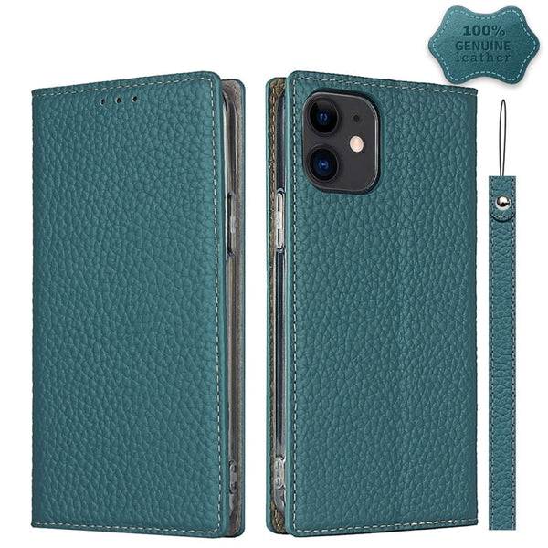 Litchi Texture Horizontal Flip Top Layer Cowhide Leather Case with Holder & Card Slots & Wallet & Strap & Wire Winder, For iPhone 12 mini, For iPhone 12 / 12 Pro, For iPhone 12 Pro Max, For iPhone 11 Pro