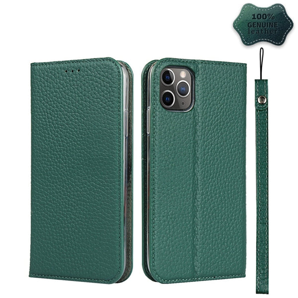 Litchi Texture Horizontal Flip Top Layer Cowhide Leather Case with Holder & Card Slots & Wallet & Strap & Wire Winder, For iPhone 12 mini, For iPhone 12 / 12 Pro, For iPhone 12 Pro Max, For iPhone 11 Pro