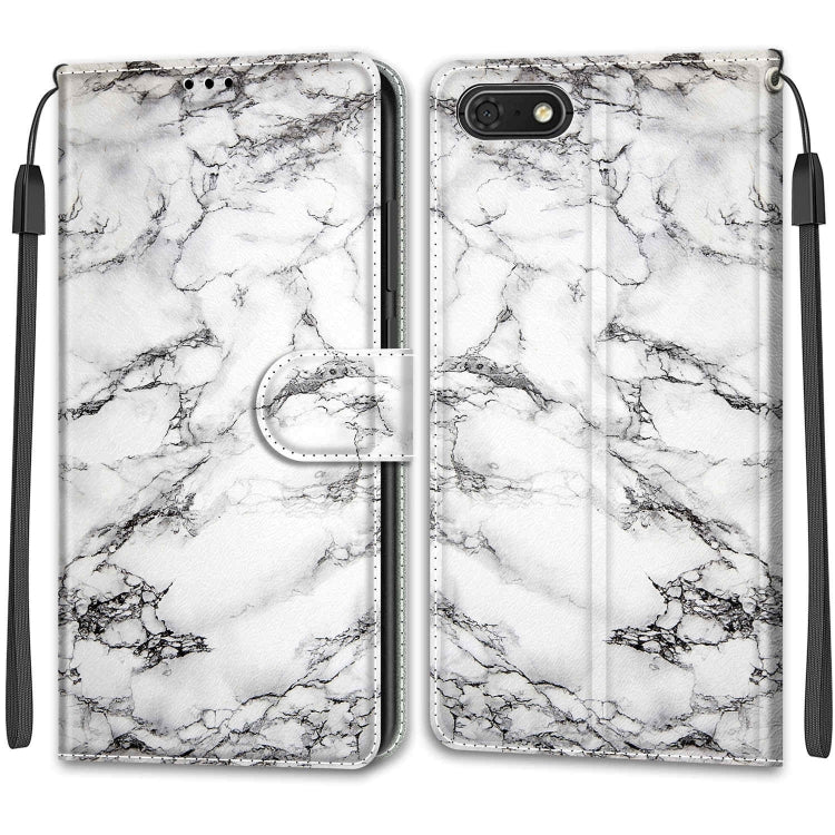 Voltage Colored Drawing Magnetic Clasp Horizontal Flip PU Leather Case with Holder & Card Slots