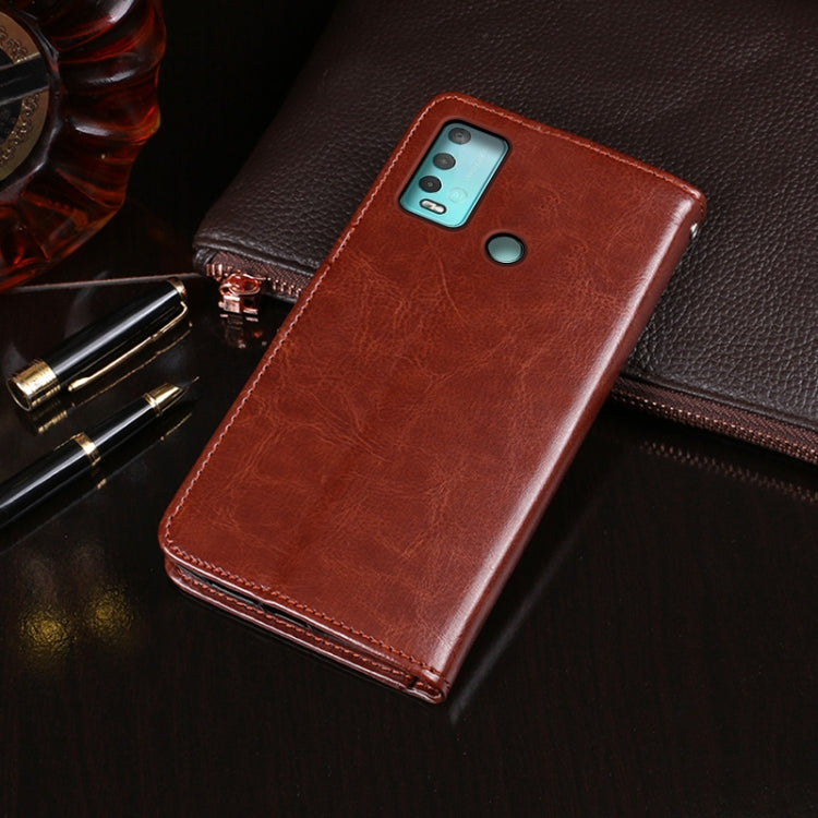 idewei Crazy Horse Texture Horizontal Flip Leather Case with Holder & Card Slots & Wallet