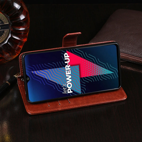 idewei Crazy Horse Texture Horizontal Flip Leather Case with Holder & Card Slots & Wallet